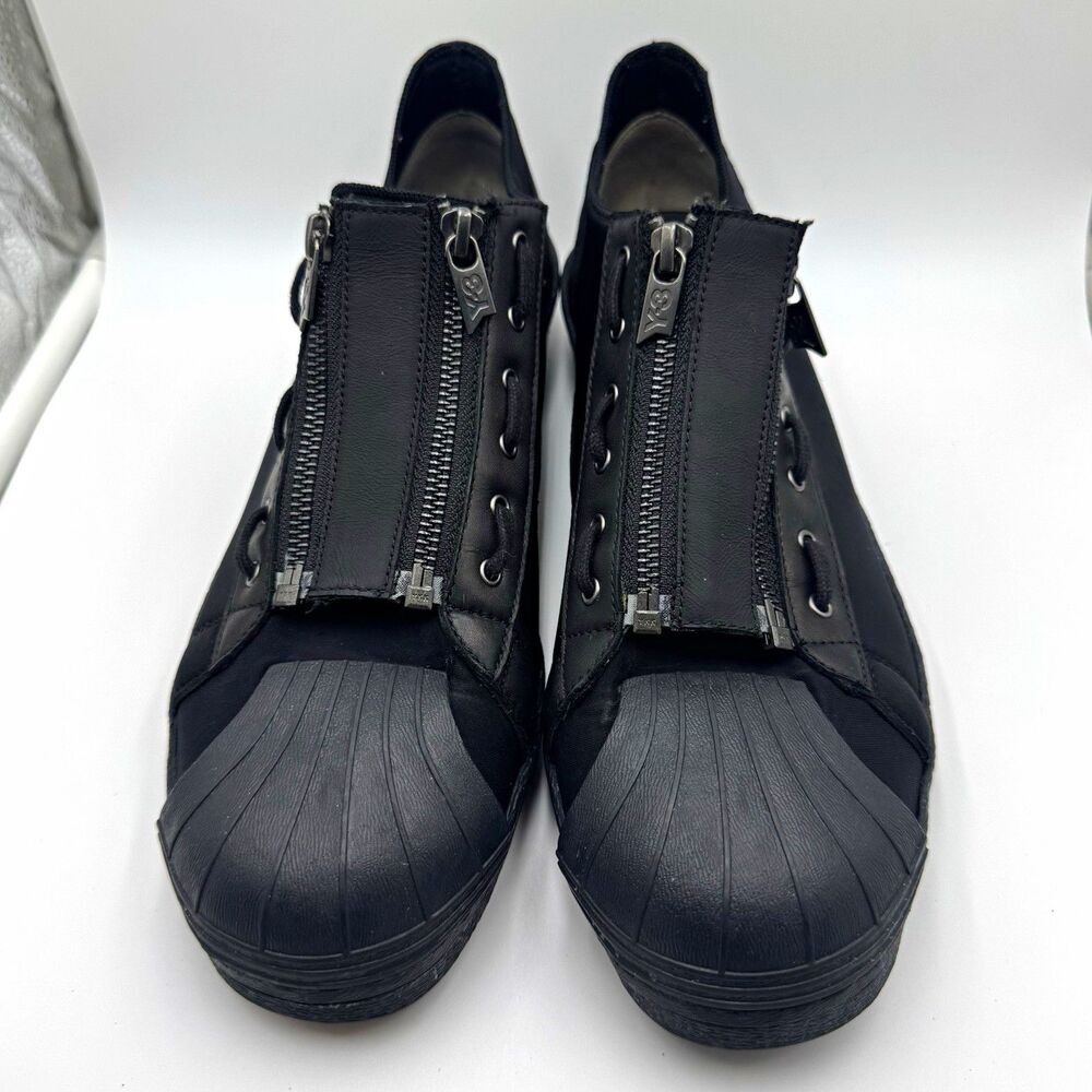 adidas Y-3 Super Zip S82168 Yohji Yamamoto Black Sneakers Men's Size 10